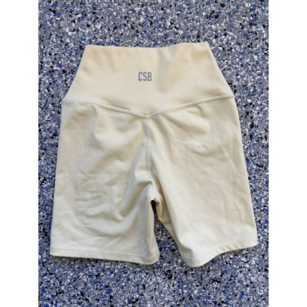 CSB High-rise Serenity Women’s Activewear Shorts Butter Yellow Size XSmall